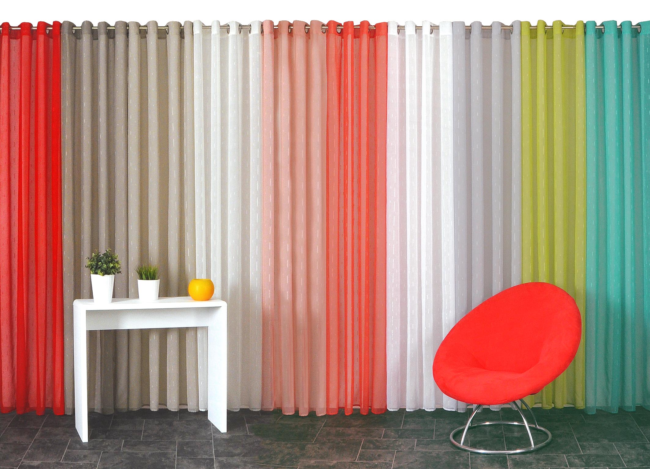 Rideau prêt à poser coloris galet 140 x 240 cm - DYLREV